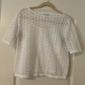 Short sleeve lace top